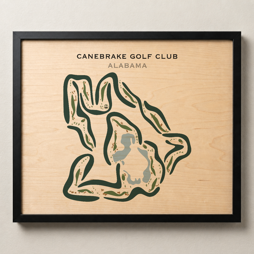 Canebrake Golf Club, Alabama - Printed Golf Courses