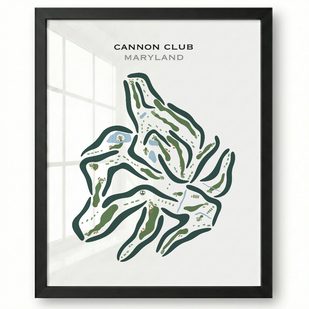 The Cannon Club, Maryland - Printed Golf Courses