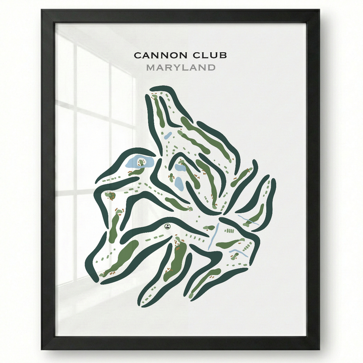 The Cannon Club, Maryland - Printed Golf Courses