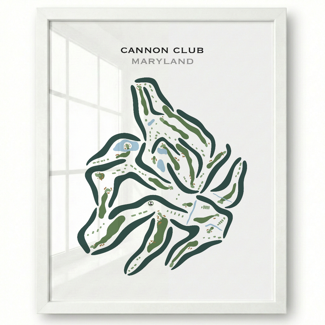 The Cannon Club, Maryland - Printed Golf Courses
