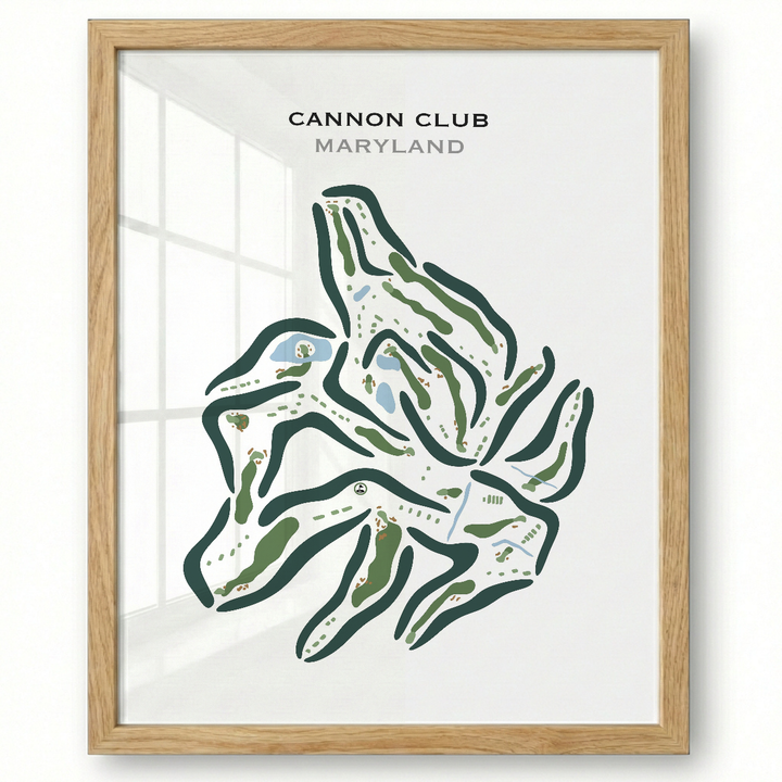 The Cannon Club, Maryland - Printed Golf Courses