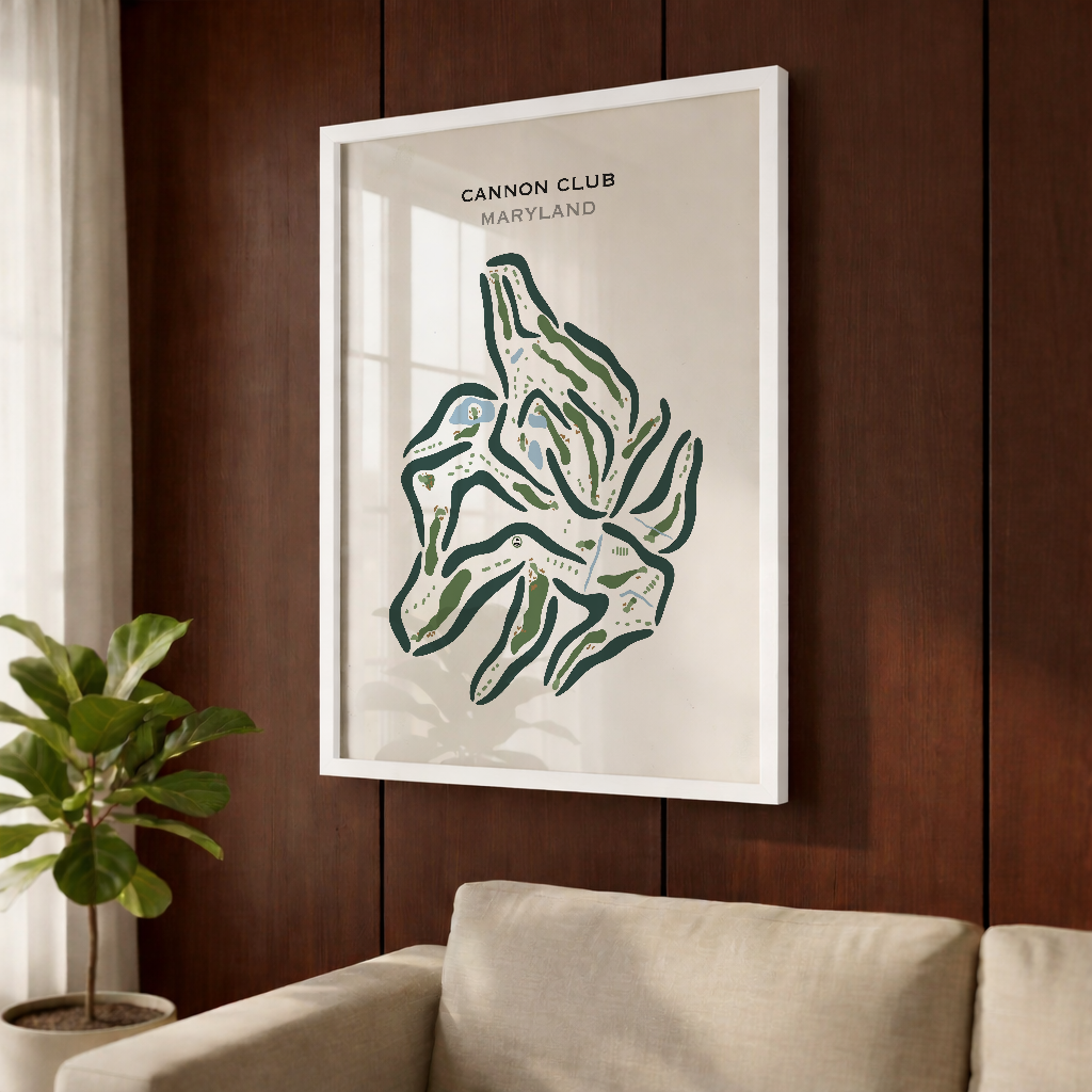 The Cannon Club, Maryland - Printed Golf Courses