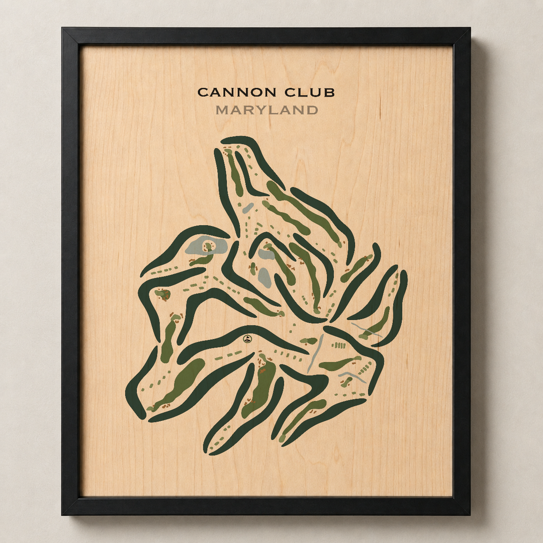 The Cannon Club, Maryland - Printed Golf Courses