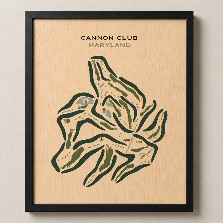 The Cannon Club, Maryland - Printed Golf Courses