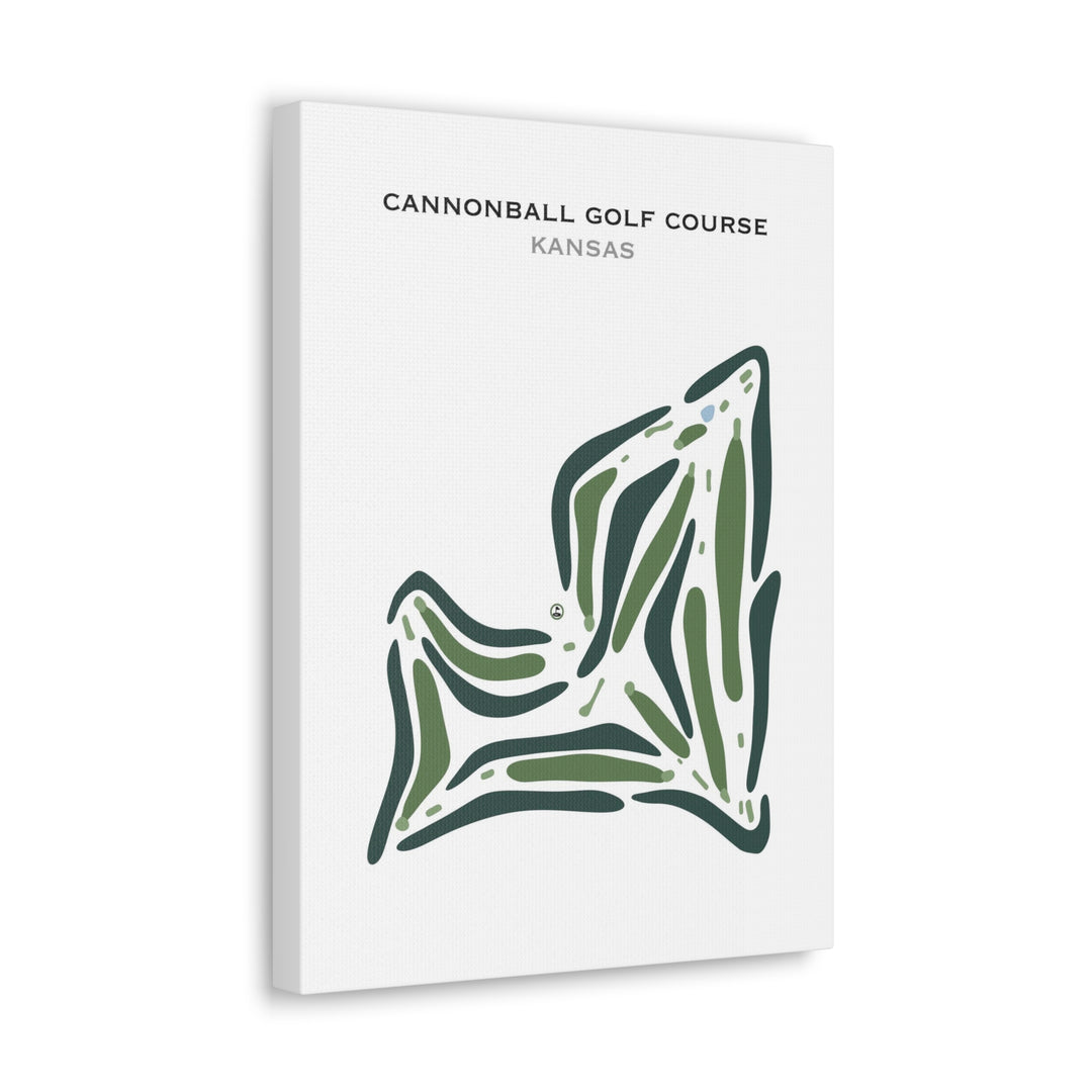 Cannonball Golf Course, Kansas - Printed Golf Course