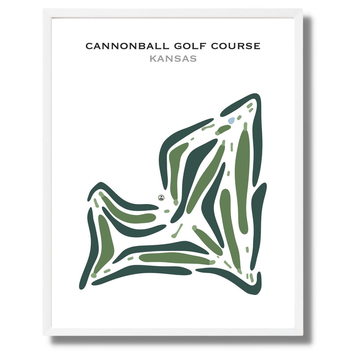 Cannonball Golf Course, Kansas - Printed Golf Course