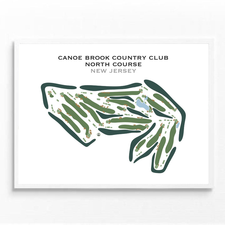 Canoe Brook Country Club, North Course, New Jersey - Printed Golf Course