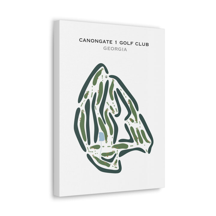 Canongate 1 Golf Club, Georgia - Printed Golf Courses