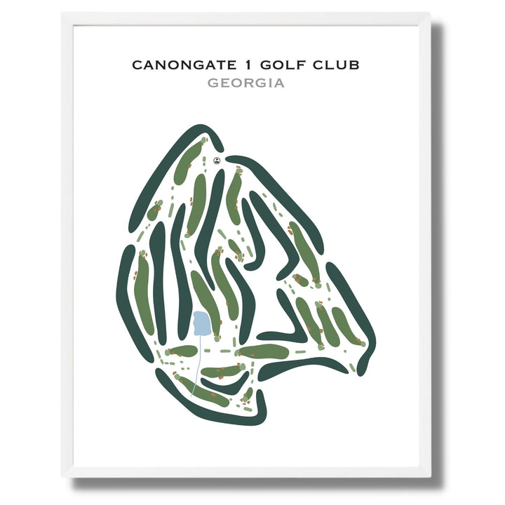 Canongate 1 Golf Club, Georgia - Printed Golf Courses