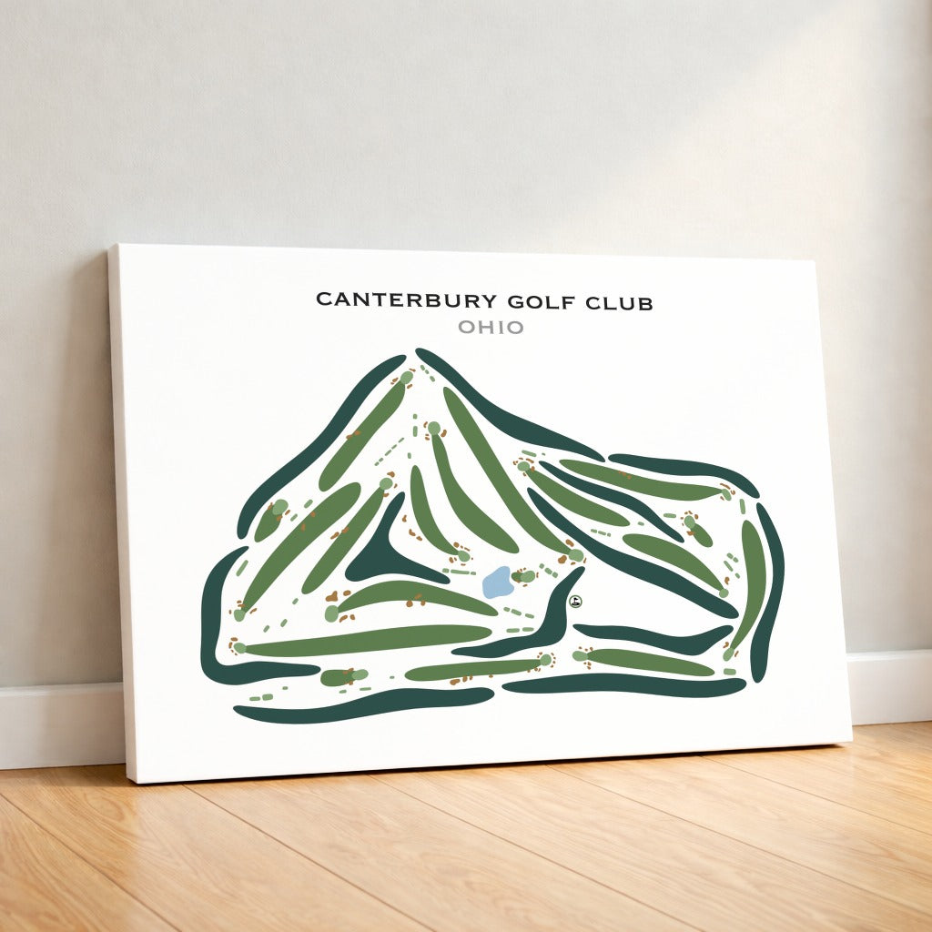 Canterbury Golf Club, Ohio - Printed Golf Courses