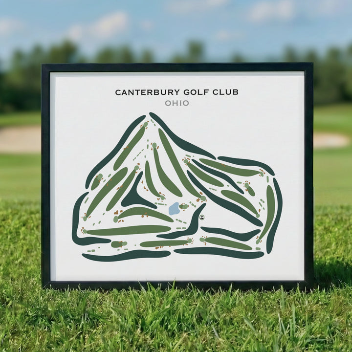 Canterbury Golf Club, Ohio - Printed Golf Courses