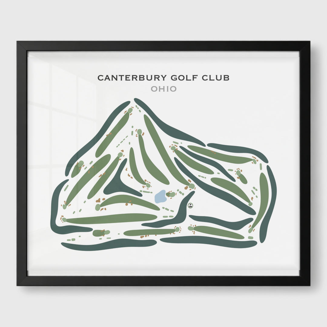 Canterbury Golf Club, Ohio - Printed Golf Courses