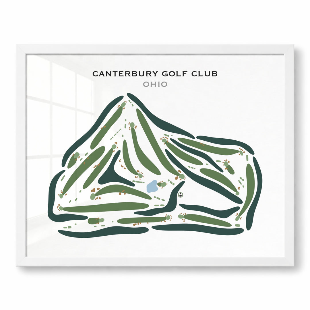 Canterbury Golf Club, Ohio - Printed Golf Courses