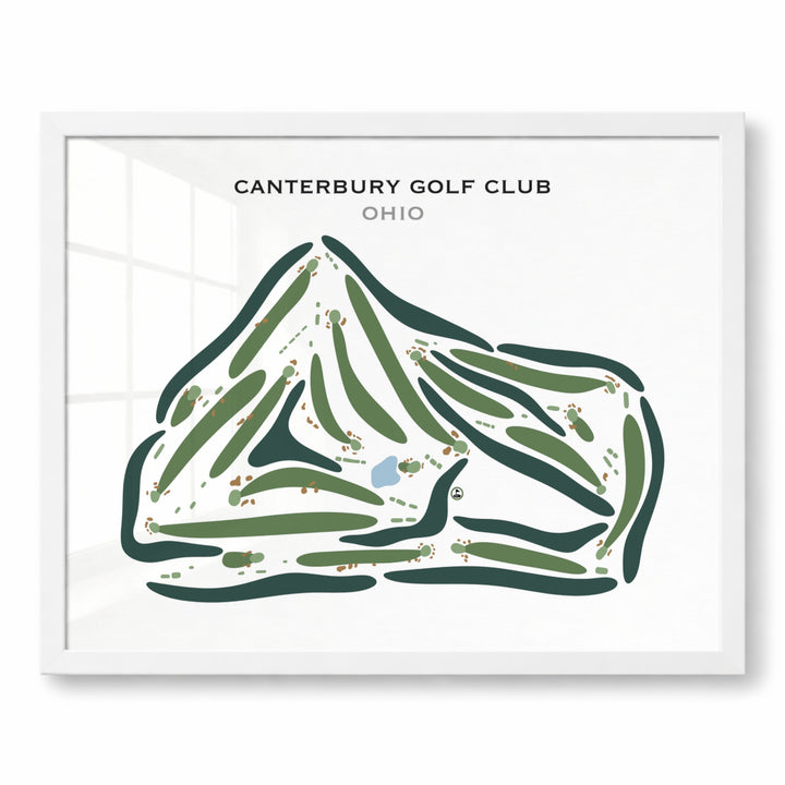Canterbury Golf Club, Ohio - Printed Golf Courses