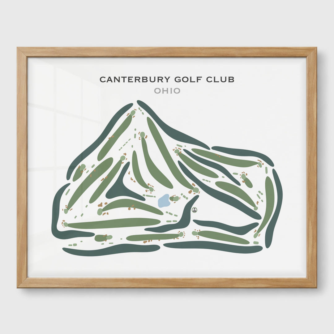 Canterbury Golf Club, Ohio - Printed Golf Courses