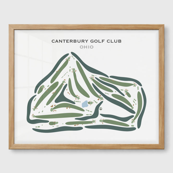 Canterbury Golf Club, Ohio - Printed Golf Courses