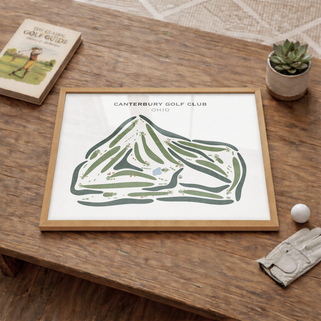 Canterbury Golf Club, Ohio - Printed Golf Courses
