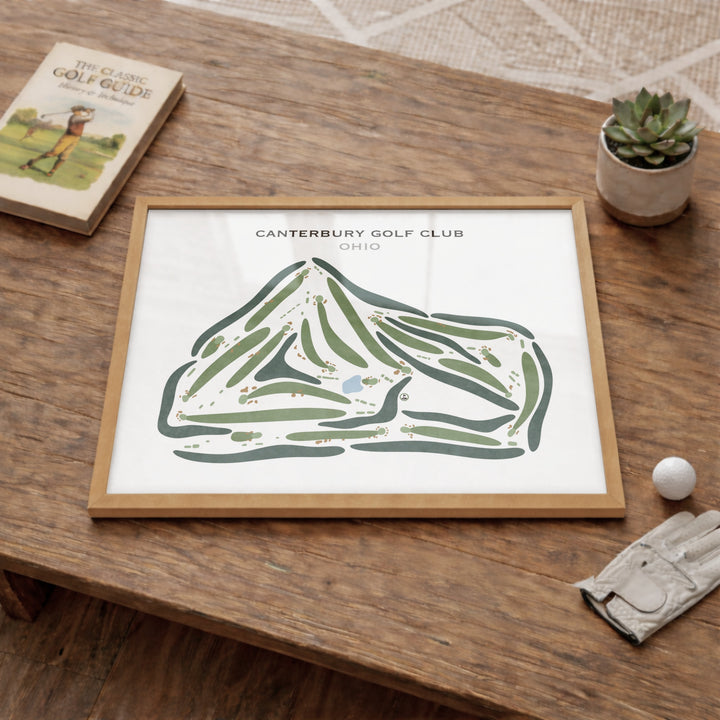 Canterbury Golf Club, Ohio - Printed Golf Courses