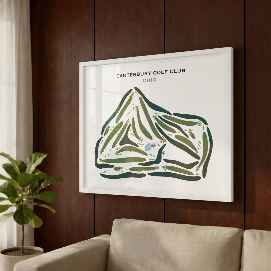 Canterbury Golf Club, Ohio - Printed Golf Courses