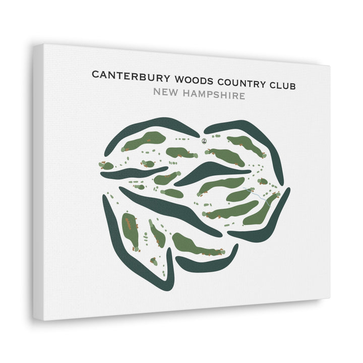 Canterbury Woods Country Club, New Hampshire - Printed Golf Courses