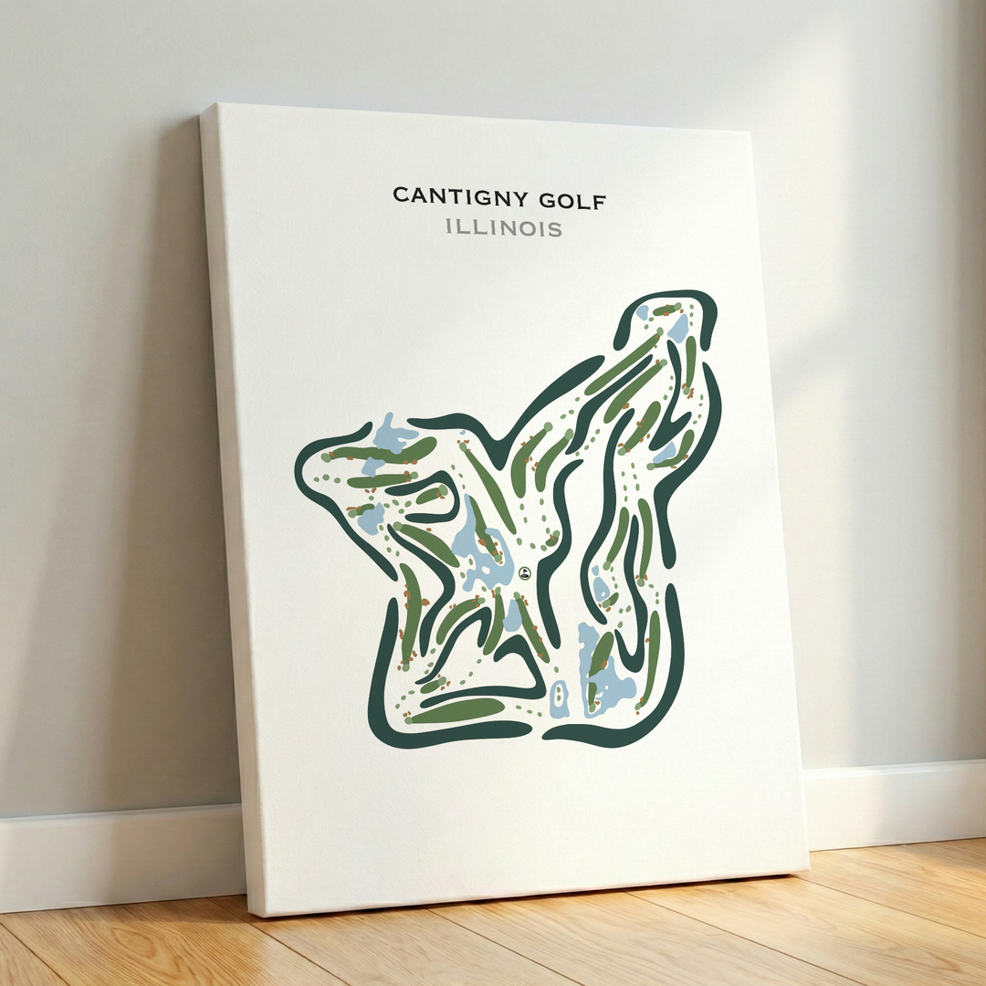 Cantigny Golf, Illinois - Printed Golf Courses