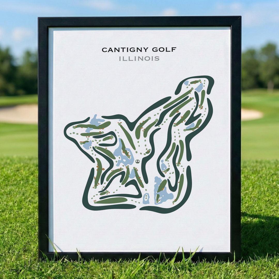 Cantigny Golf, Illinois - Printed Golf Courses