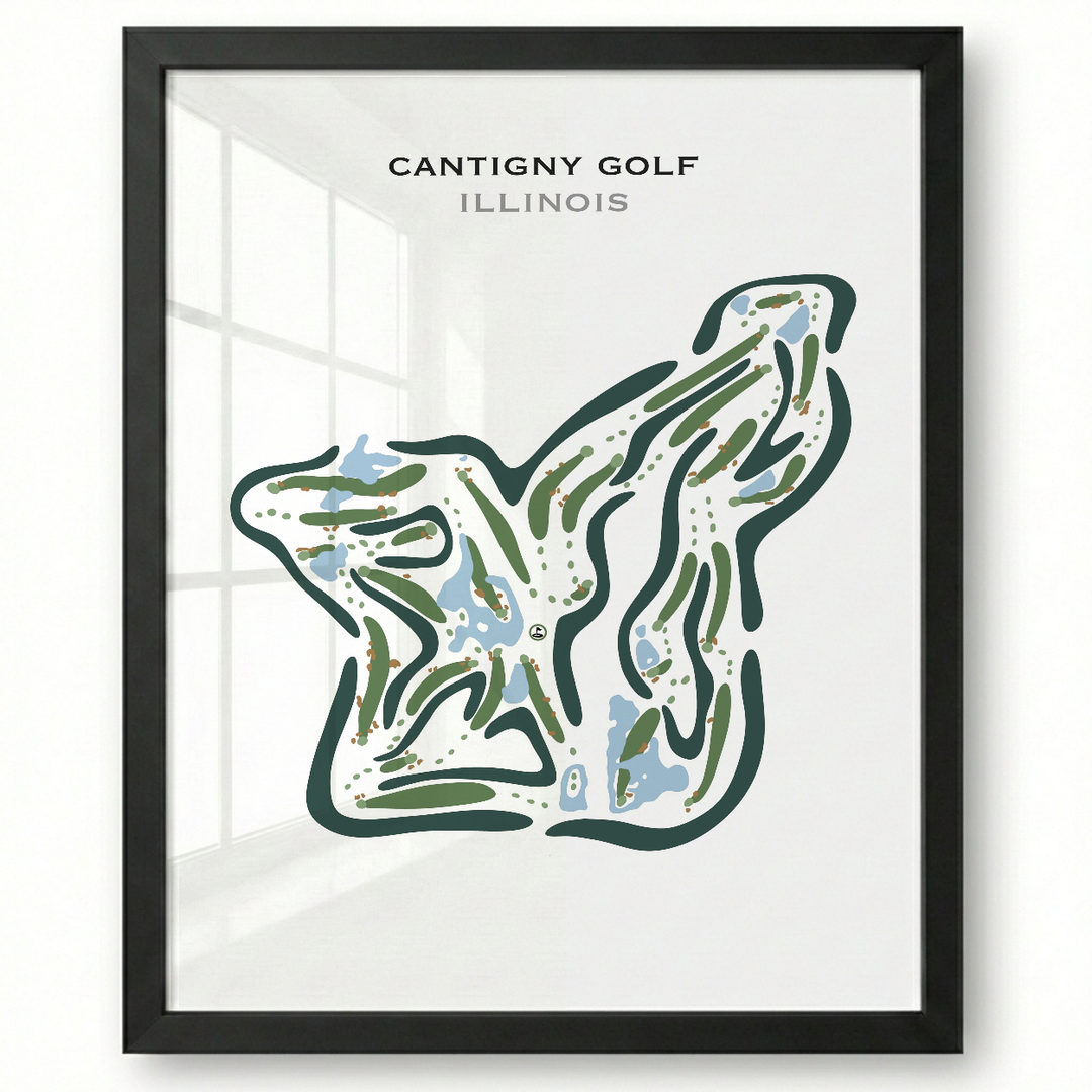 Cantigny Golf, Illinois - Printed Golf Courses