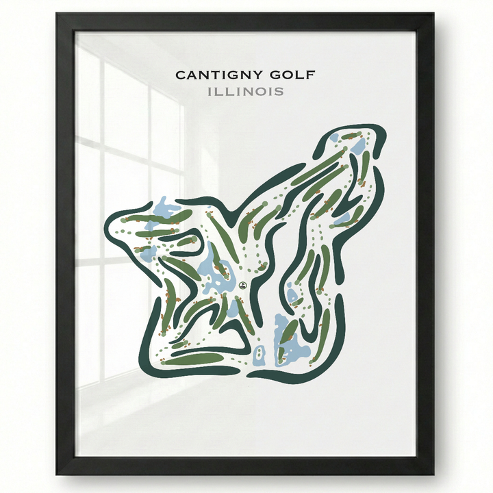 Cantigny Golf, Illinois - Printed Golf Courses