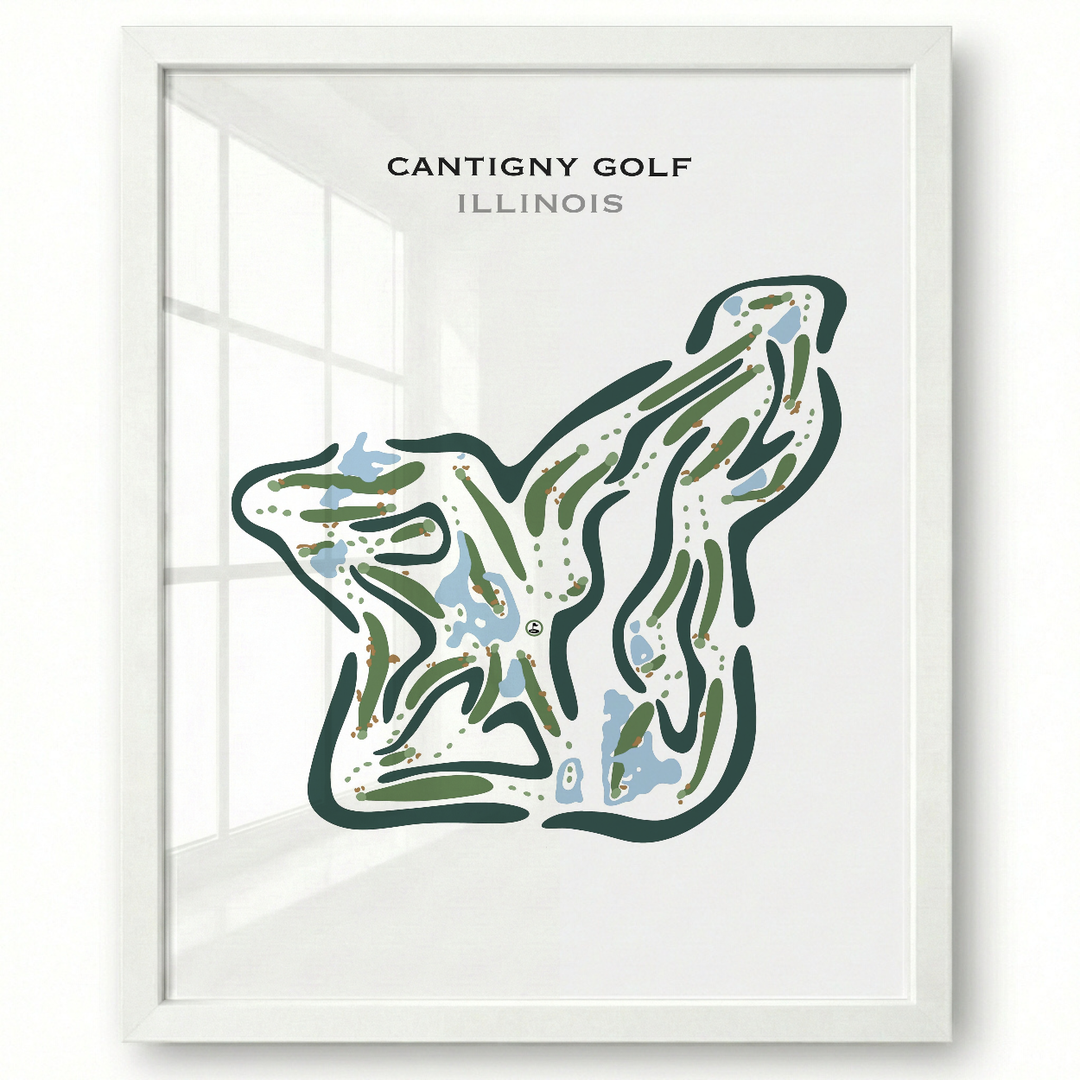 Cantigny Golf, Illinois - Printed Golf Courses