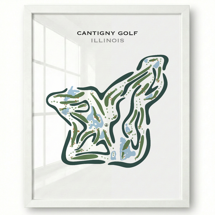 Cantigny Golf, Illinois - Printed Golf Courses