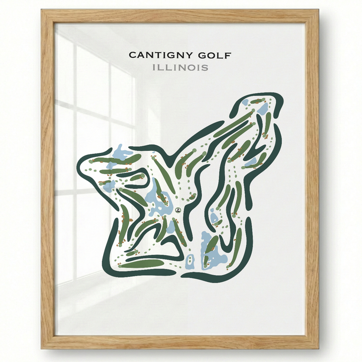 Cantigny Golf, Illinois - Printed Golf Courses