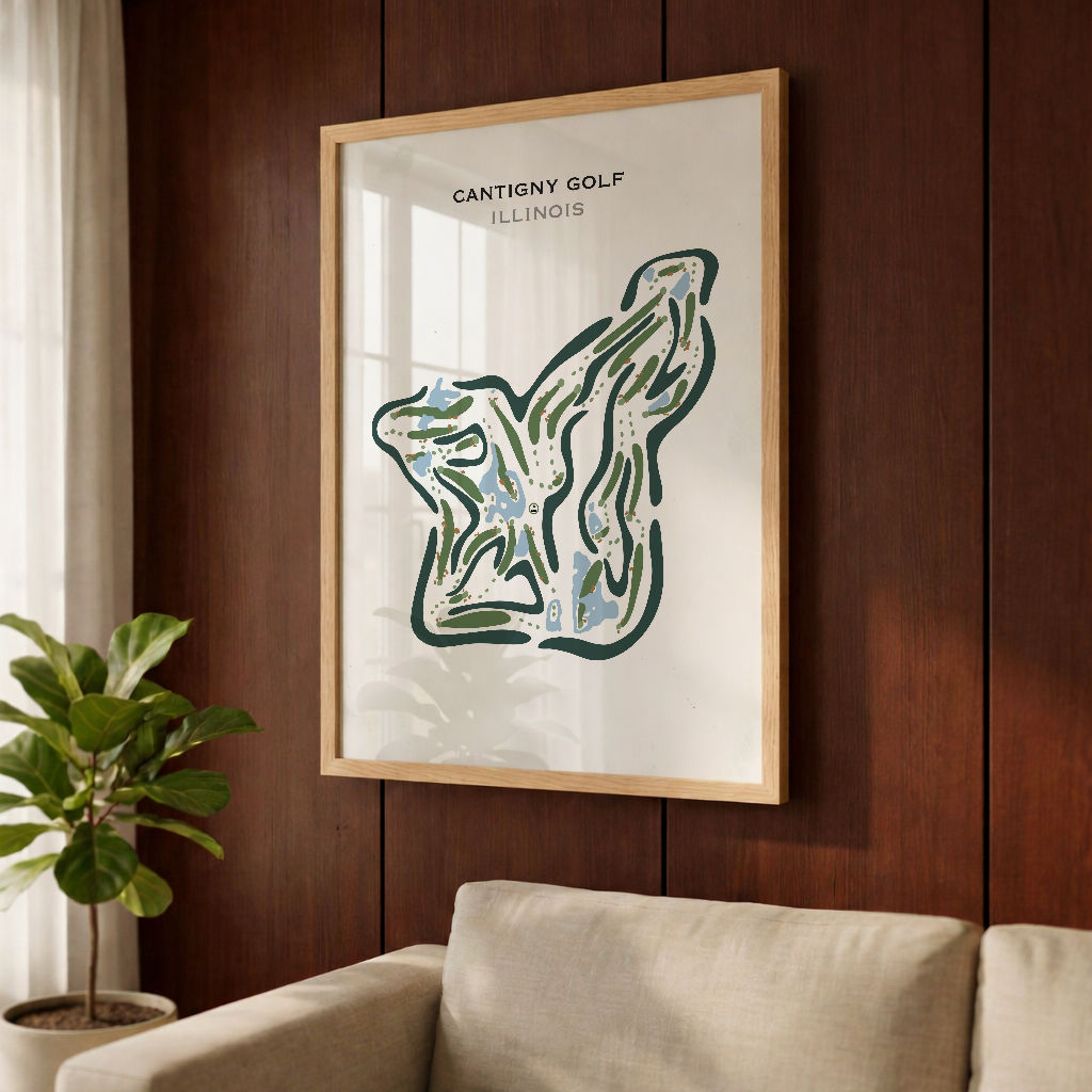 Cantigny Golf, Illinois - Printed Golf Courses