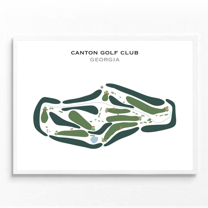 Canton Golf Club, Georgia - Printed Golf Courses