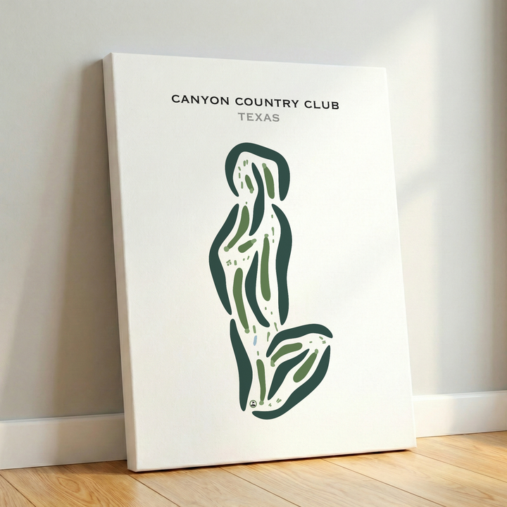 Canyon Country Club, Texas - Printed Golf Courses
