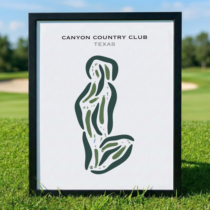 Canyon Country Club, Texas - Printed Golf Courses