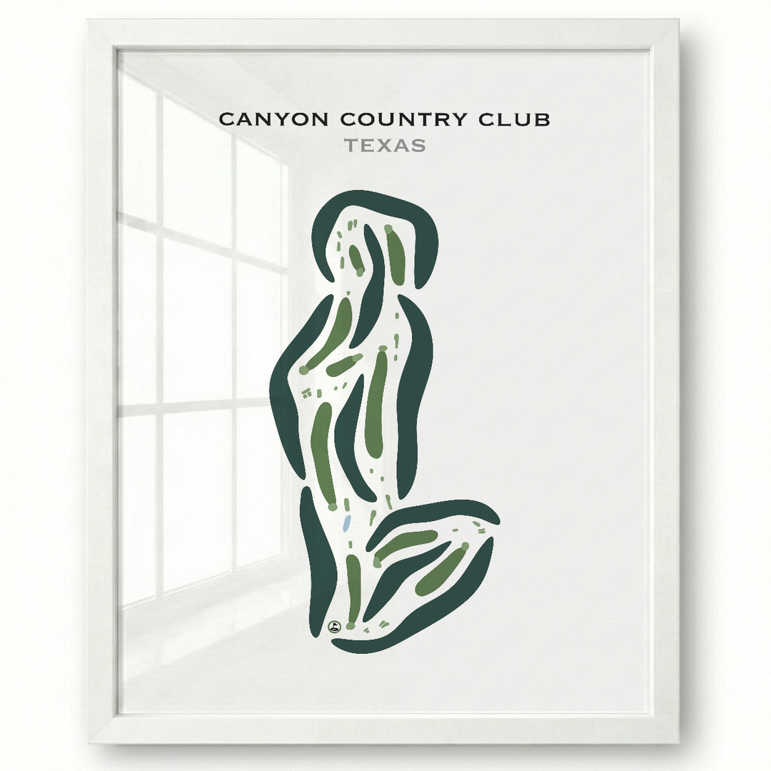 Canyon Country Club, Texas - Printed Golf Courses