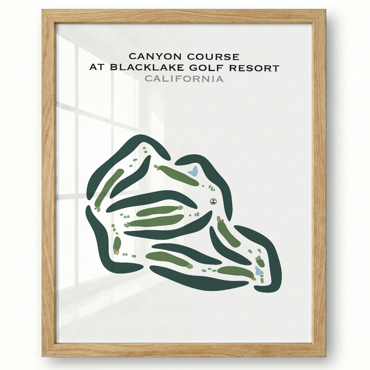 Canyon Course at Blacklake Golf Course, California - Printed Golf Courses