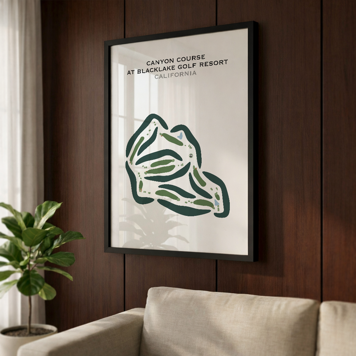 Canyon Course at Blacklake Golf Course, California - Printed Golf Courses