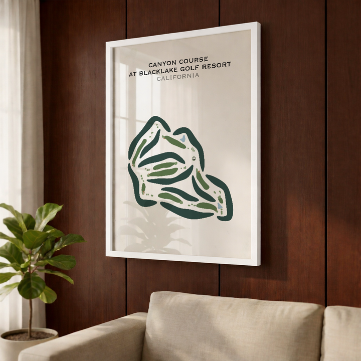 Canyon Course at Blacklake Golf Course, California - Printed Golf Courses