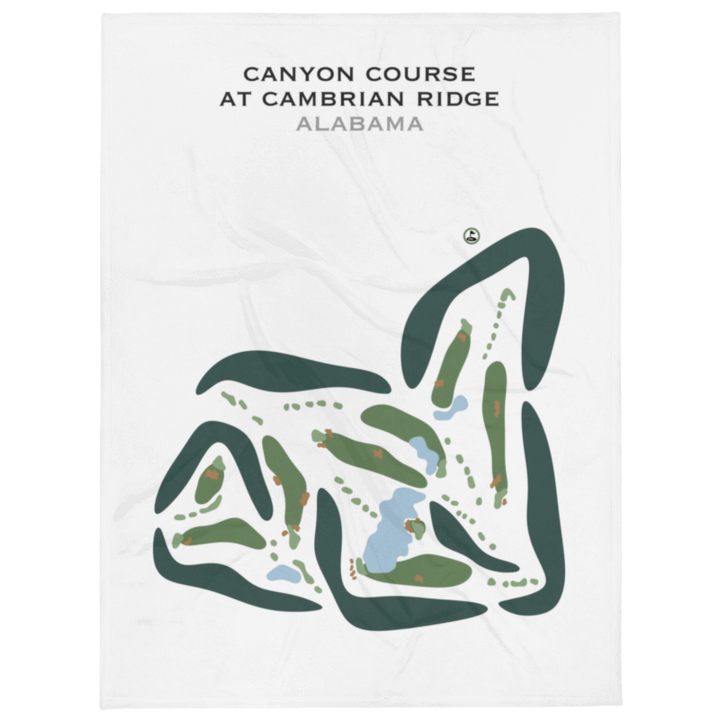 Canyon Course at Cambrian Ridge, Alabama - Printed Golf Courses