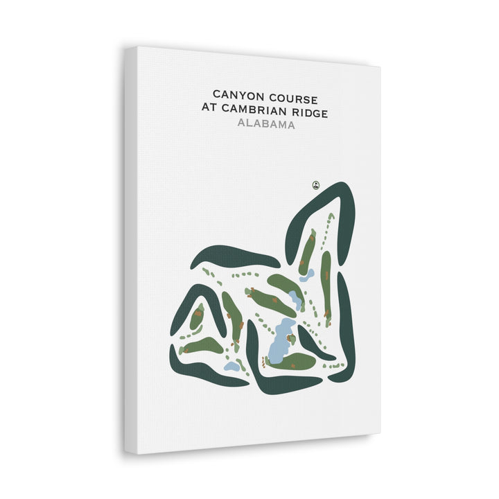 Canyon Course at Cambrian Ridge, Alabama - Printed Golf Courses