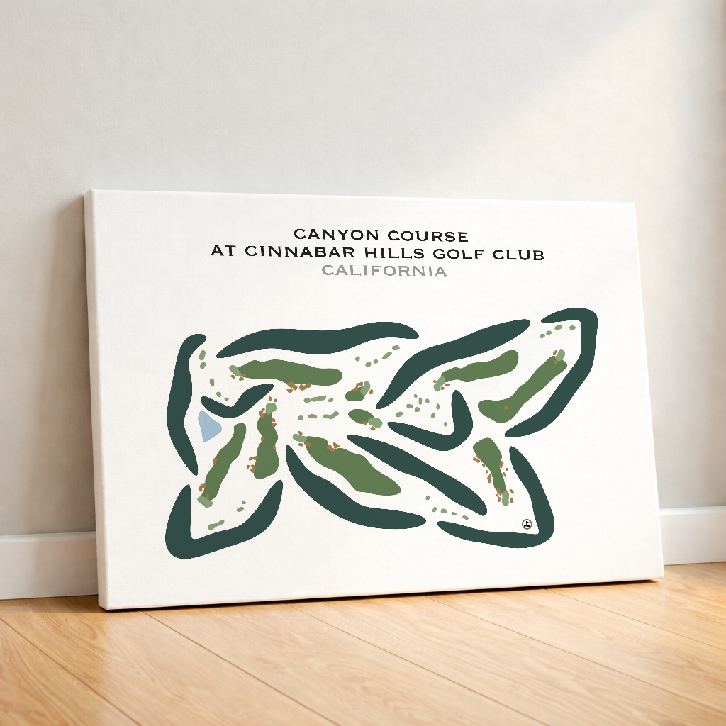Canyon Course at Cinnabar Hills Golf Club, California - Printed Golf Courses