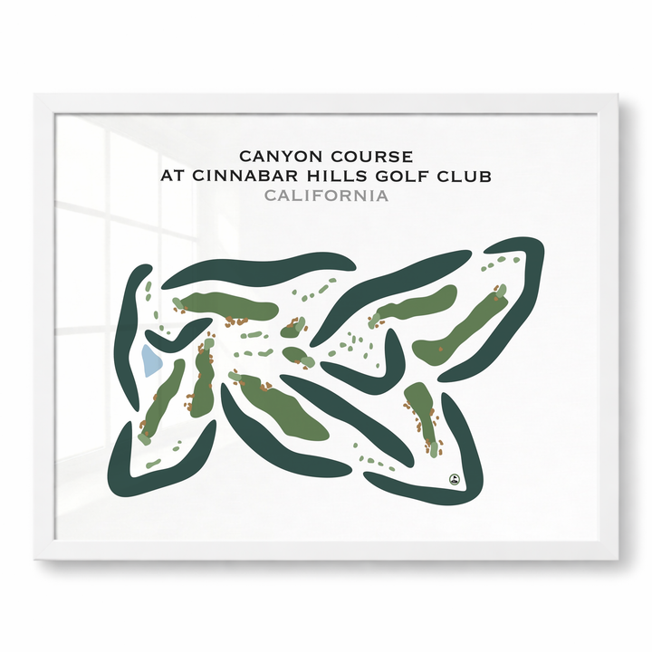 Canyon Course at Cinnabar Hills Golf Club, California - Printed Golf Courses