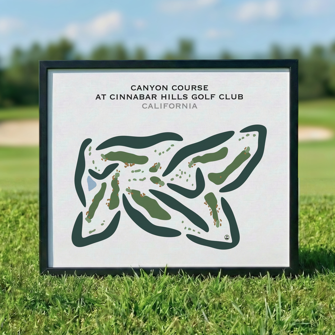 Canyon Course at Cinnabar Hills Golf Club, California - Printed Golf Courses