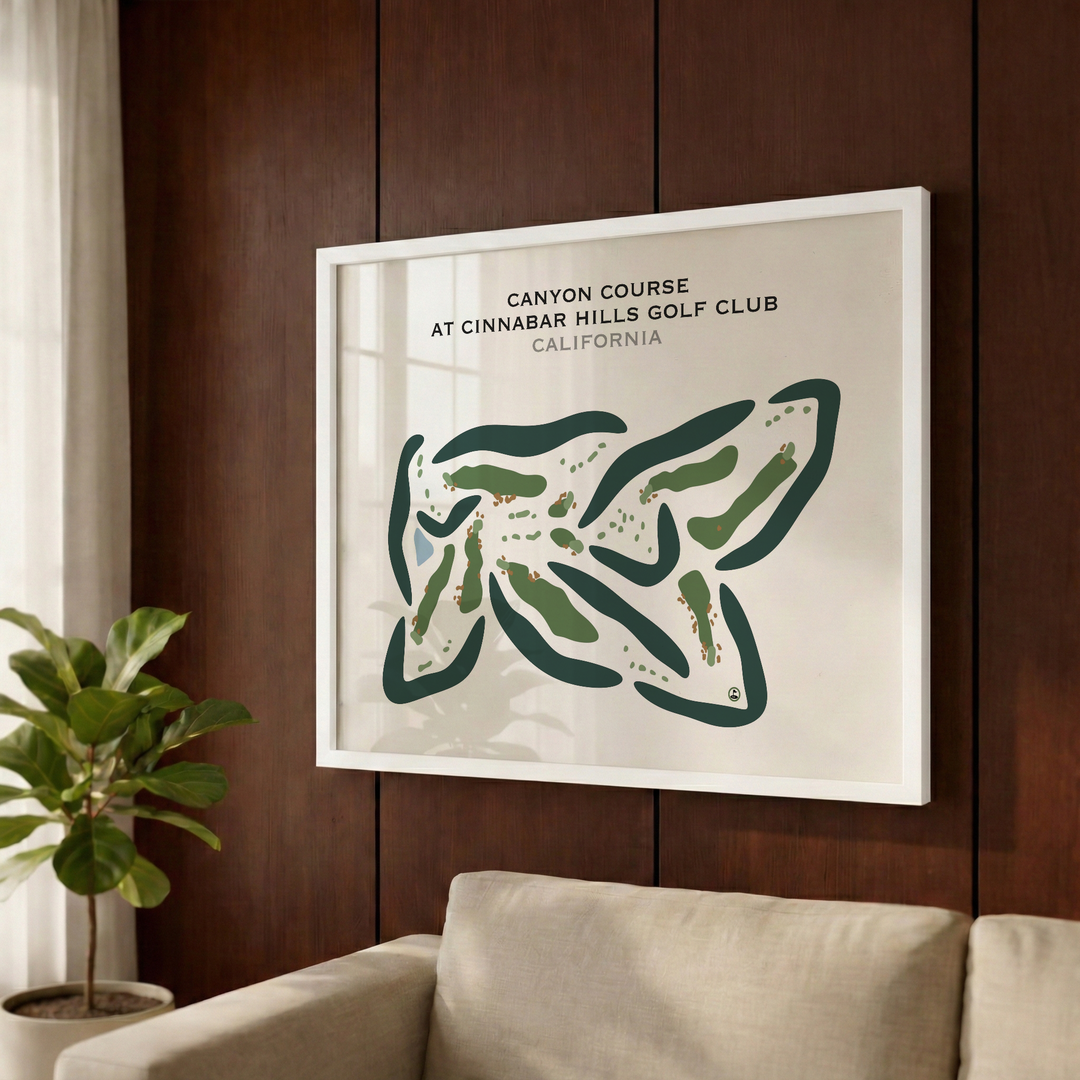 Canyon Course at Cinnabar Hills Golf Club, California - Printed Golf Courses