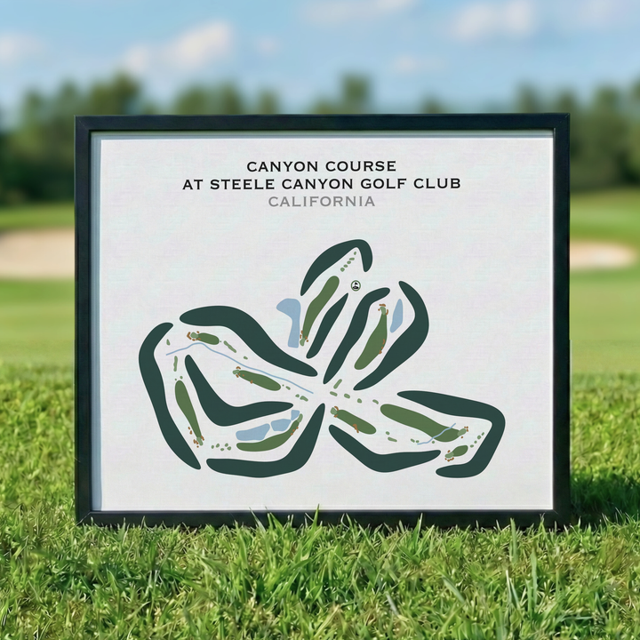 Canyon Course at Steele Canyon Golf Club, California - Printed Golf Courses