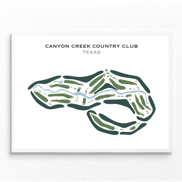 Canyon Creek Country Club, Texas - Printed Golf Courses