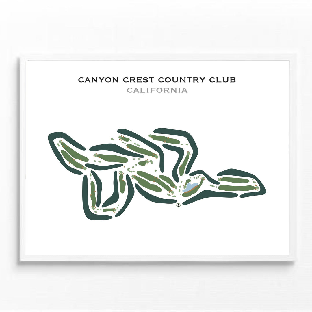 Canyon Crest Country Club, California - Printed Golf Courses