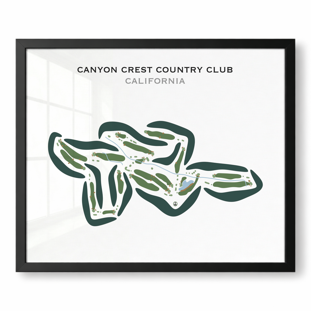 Canyon Crest Country Club, California - Printed Golf Courses