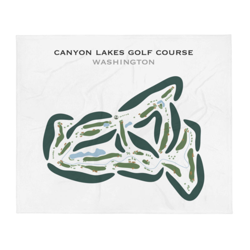 Canyon Lakes Golf Course, Washington - Printed Golf Courses